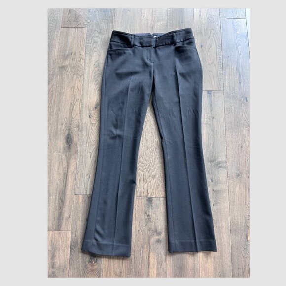 Express Columnist Black Dress Pants Size 0 Short Slim Fit Work Career - Picture 1 of 5